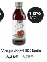 Oferta de Badia - Vinagre 500ml Bio por 3,38€ en NaturaSí