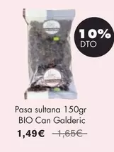 Oferta de Bio - Pasa Sultana Can Galderic  por 1,49€ en NaturaSí