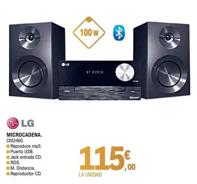 Oferta de LG - Microcadena CM2460 por 115€ en E.Leclerc