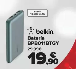 Oferta de Belkin - Batería BPB011BTGY por 19,9€ en Carrefour