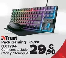 Oferta de Trust - Pack Gaming Gxt794 por 29,9€ en Carrefour