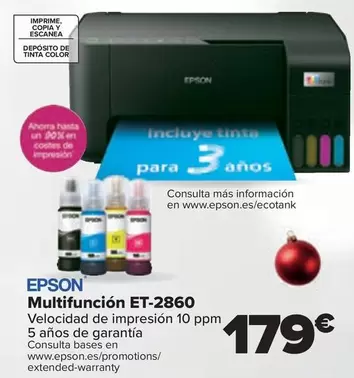 Oferta de Multifuncion Et-2860 por 179€ en Carrefour