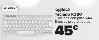 Oferta de Logitech - Teclado K380 por 45€ en Carrefour