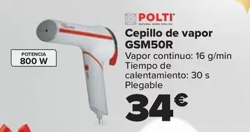 Oferta de Polti - Cepillo De Vapor GSM50R por 34€ en Carrefour