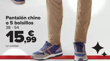 Oferta de TEX - Pantalón Chino O 5 Bolsillos por 15,99€ en Carrefour