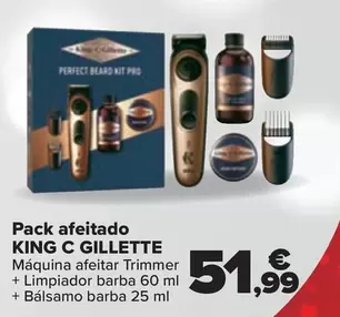 Oferta de King C Gillette - Pack Afeitado  por 51,99€ en Carrefour