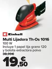 Oferta de Einhell - Multi Lijadora Th-os 1016 por 19,5€ en Carrefour