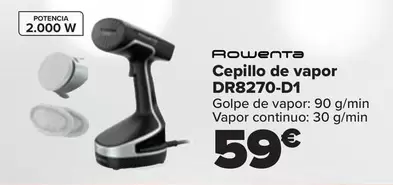 Oferta de Rowenta - Cepillo De Vapor DR8270-D 1 por 59€ en Carrefour