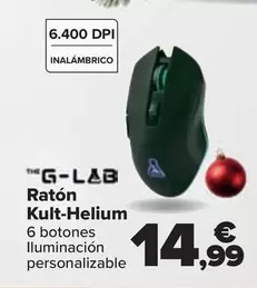 Oferta de G-lab - Raton Kult-Helium por 14,99€ en Carrefour