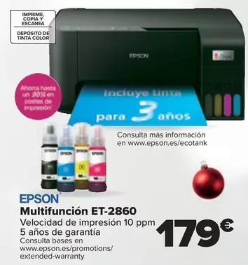 Oferta de Multifuncion Et-2860 por 179€ en Carrefour