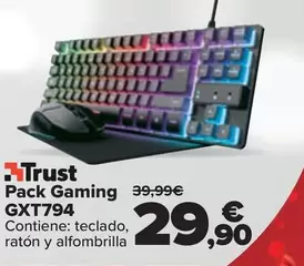 Oferta de Trust - Pack Gaming Gxt794 por 29,9€ en Carrefour