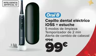 Oferta de Oral B - Cepillo Dental Electrico Io5S + Estuche por 99€ en Carrefour