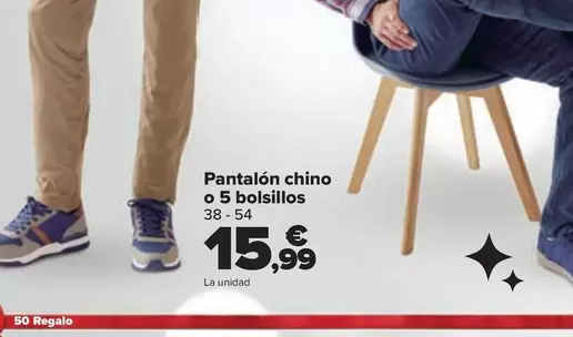 Oferta de TEX - Pantalón Chino O 5 Bolsillos por 15,99€ en Carrefour