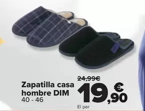 Oferta de Dim - Zapatilla Casa  Hombre  por 19,9€ en Carrefour