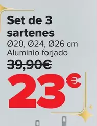 Oferta de San Ignacio - Set De 3 Sartenes por 23€ en Carrefour