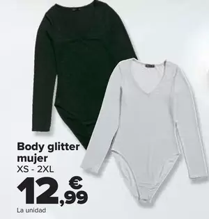 Oferta de TEX - Body Glitter Mujer por 12,99€ en Carrefour