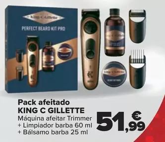 Oferta de King C Gillette - Pack Afeitado  por 51,99€ en Carrefour