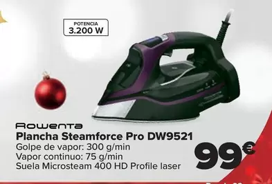 Oferta de Rowenta - Plancha Steamforce Pro DW9521 por 99€ en Carrefour