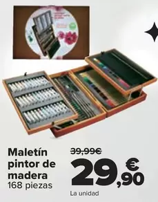 Oferta de Maletin Pintor De Madera por 29,9€ en Carrefour