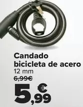 Oferta de Candado Bicicleta De Acero por 5,99€ en Carrefour