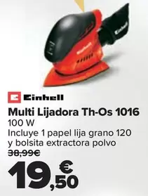 Oferta de Einhell - Multi Lijadora Th-os 1016 por 19,5€ en Carrefour