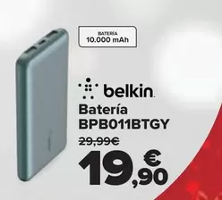 Oferta de Belkin - Batería BPB011BTGY por 19,9€ en Carrefour