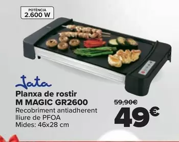 Oferta de Jata - Plancha De Asar M GR2600 por 49€ en Carrefour