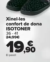 Oferta de Isotoner - Chinela Confort Mujer  por 19,9€ en Carrefour