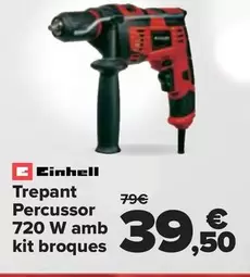 Oferta de Einhell - Taladro Percutor 720W Con Kit Brocas por 39,5€ en Carrefour