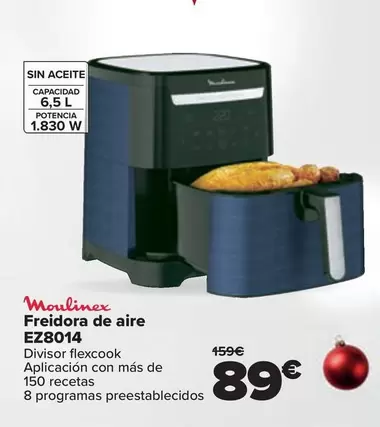 Oferta de Moulinex - Freidora De Aire E28014 por 89€ en Carrefour