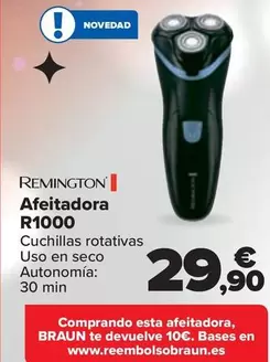 Oferta de Remington - Afeitadora R1000 por 29,9€ en Carrefour