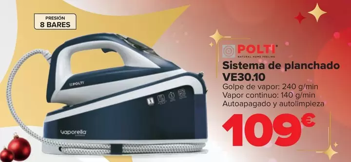 Oferta de Polti - Sistema De Planchado VE30.10 por 109€ en Carrefour