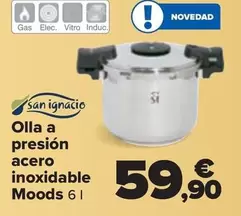 Oferta de San Ignacio - Olla A Presión Acero Inoxidable Moods por 59,9€ en Carrefour