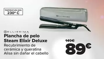 Oferta de Bellissima - Plancha De Pelo Steam Elixir Deluxe por 89€ en Carrefour