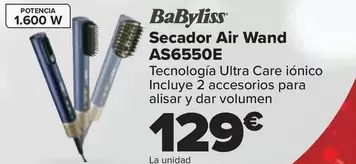 Oferta de Babyliss - Secador Air Wand AS6550E por 129€ en Carrefour