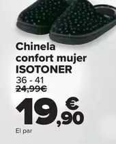 Oferta de Isotoner - Chinela Confort Mujer  por 19,9€ en Carrefour