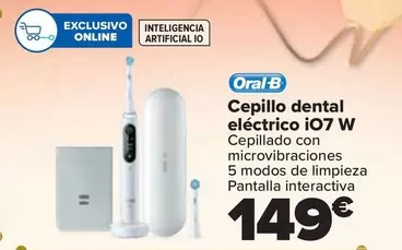 Oferta de Oral B - Cepillo Dental Electrico I07 W por 149€ en Carrefour