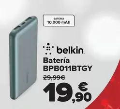 Oferta de Belkin - Batería BPB011BTGY por 19,9€ en Carrefour