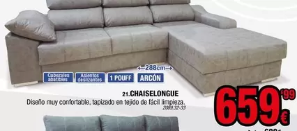 Oferta de Chaiselongue por 659,99€ en Rapimueble