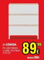 Oferta de Blanco - En Color  Y Roble por 89,99€ en Rapimueble