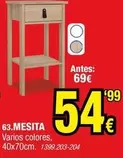 Oferta de Mesita por 54,99€ en Rapimueble