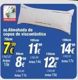 Oferta de Almohada De Copos De Viscoelastica por 12,99€ en Rapimueble