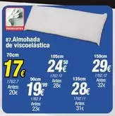 Oferta de Almohada De Viscoelastica por 19,99€ en Rapimueble