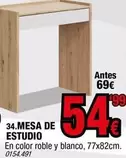 Oferta de Blanco - Mesa De Estudio en Rapimueble