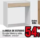 Oferta de Blanco - Mesa De Estudio en Rapimueble