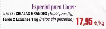 Oferta de Especial Para Cocer por 17,95€ en Abordo