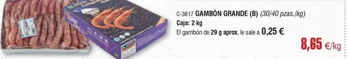 Oferta de Gambon Grande por 8,65€ en Abordo