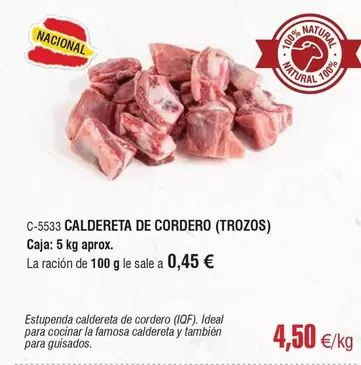 Oferta de Ideal - Caldereta De Cordero por 4,5€ en Abordo