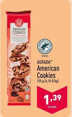 Oferta de Aurada - American Cookies por 1,39€ en ALDI