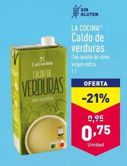 Oferta de La Cocina - Caldo De Verduras por 0,75€ en ALDI